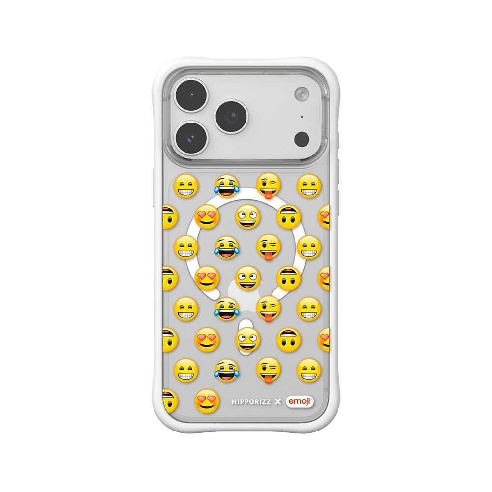 Hipporizz X emoji Swapit 矽膠磁吸保護殼 經典款｜iPhone 18 Pro Max / 17 Pro Max/ 白