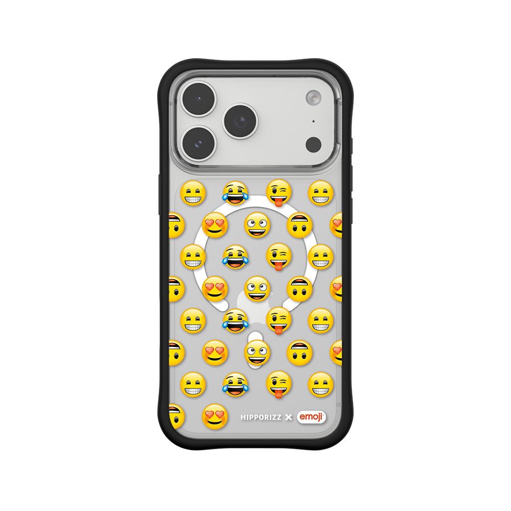 Hipporizz X emoji Swapit 矽膠磁吸保護殼 經典款｜iPhone 18 Pro Max / 17 Pro Max/ 黑