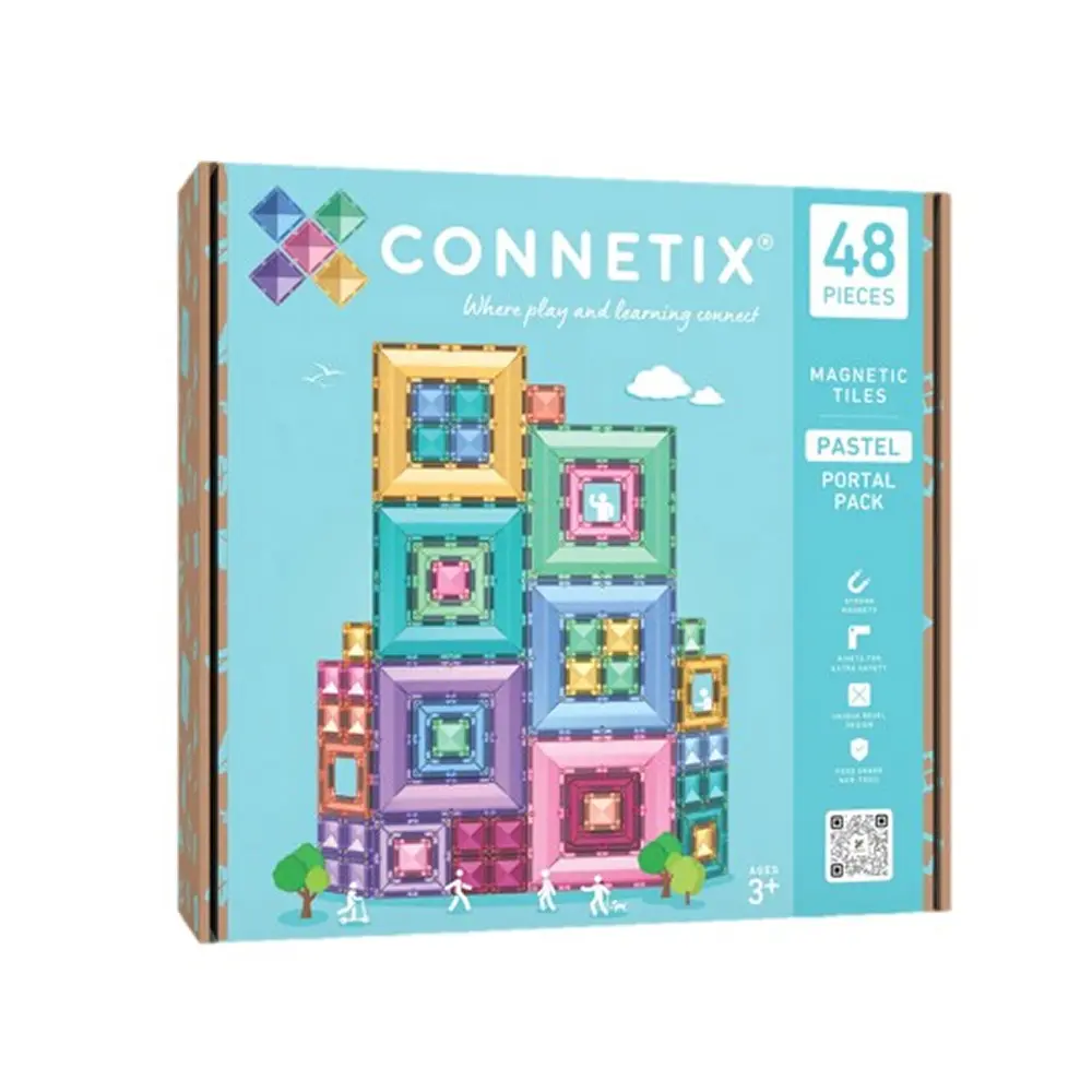Connetix磁樂®磁力片/ 48片/ 粉彩方框組