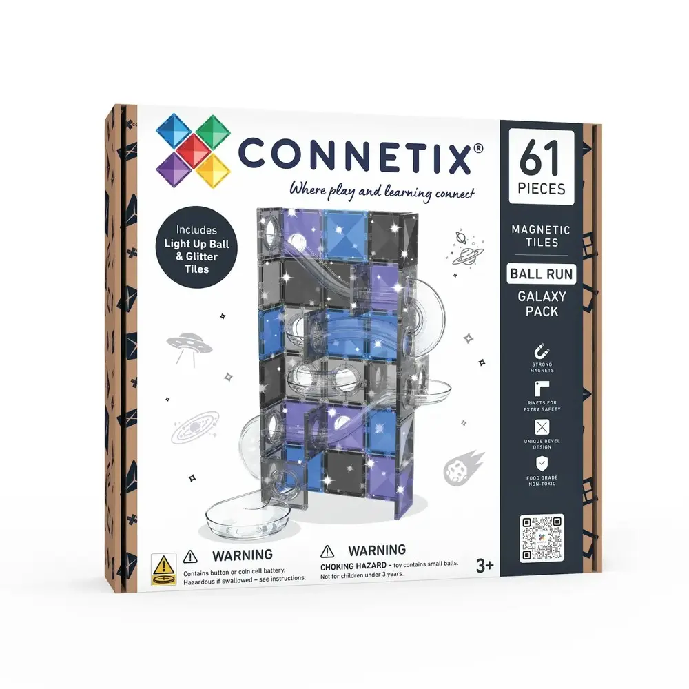 Connetix磁樂®磁力片/ 61片/ 銀河球道組