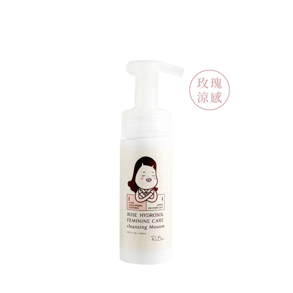 米豆 植萃私密潔淨慕斯/ 涼感無香玫瑰花/ 150ml