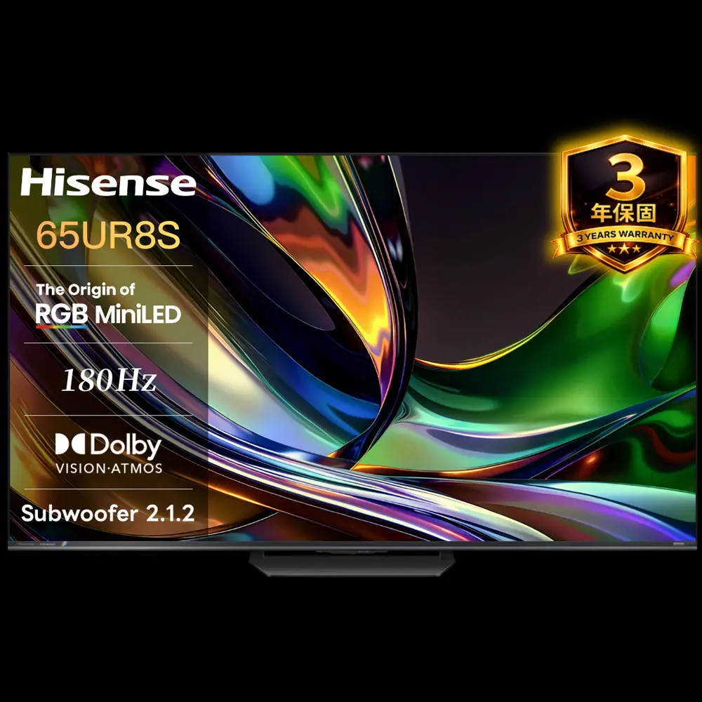Hisense 海信 65吋 4K RGB-MiniLED 連網顯示器 65UR8S