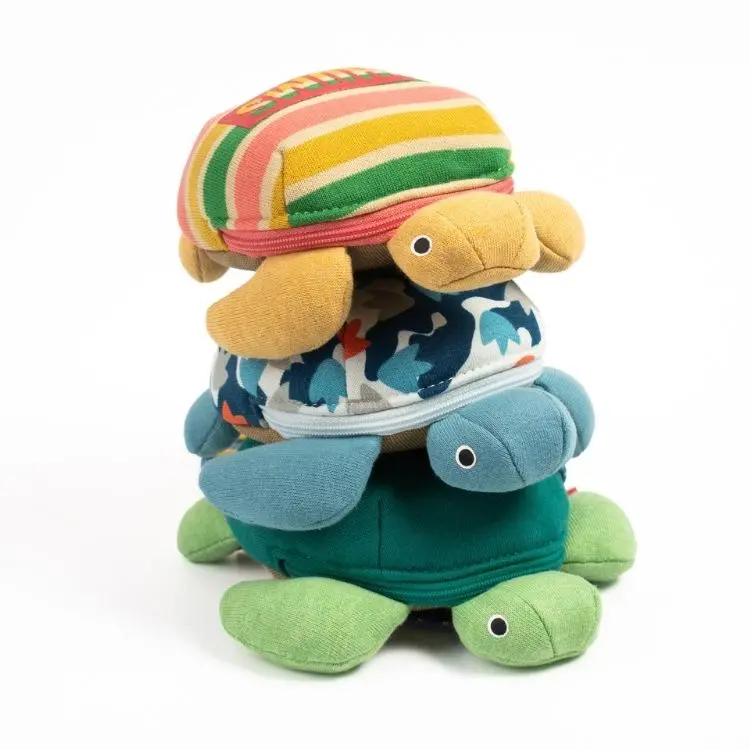CHUMS Turtle Mini Pouch造型肩背包/ 迷彩藍
