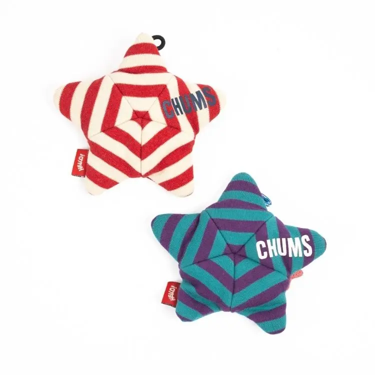 CHUMS Starfish Pouch迼型零錢包/ 紅/ 白