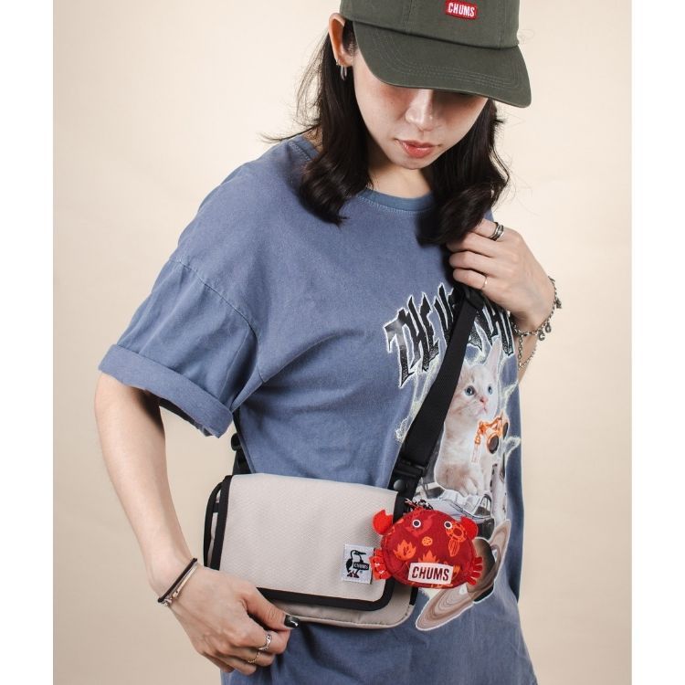 CHUMS Recycle Wallet Shoulder Pouch兩用肩背包/ 米灰色