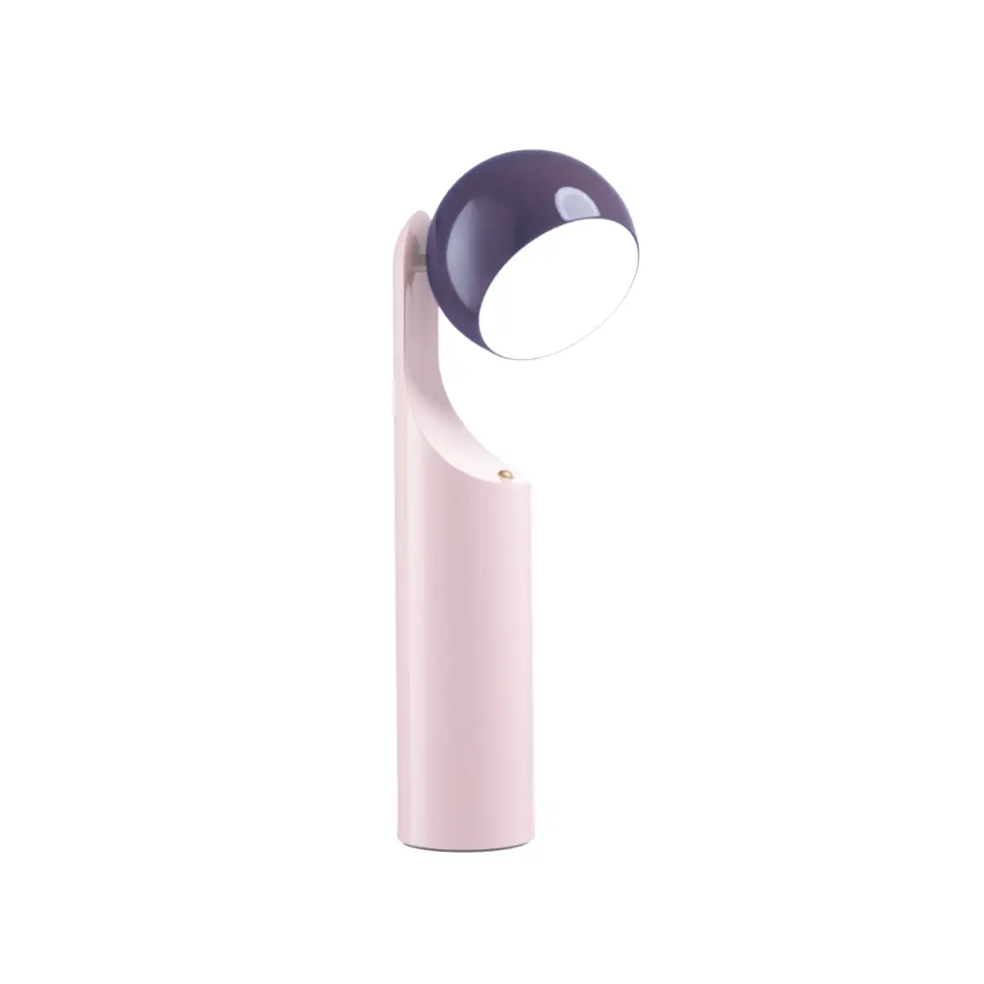 FINE LUMENS MONO攜帶式無線閱讀燈/ 薄霧紫x櫻花粉