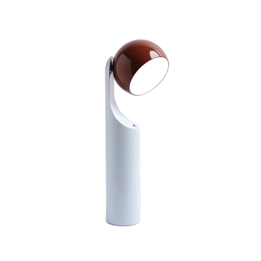 FINE LUMENS MONO攜帶式無線閱讀燈/ 鏽紅色x天藍色