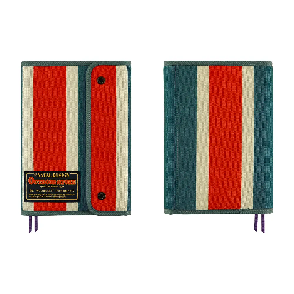日本ほぼ日手帳A5書衣/ Natal Design/ Hello New Day!/ 復古條紋
