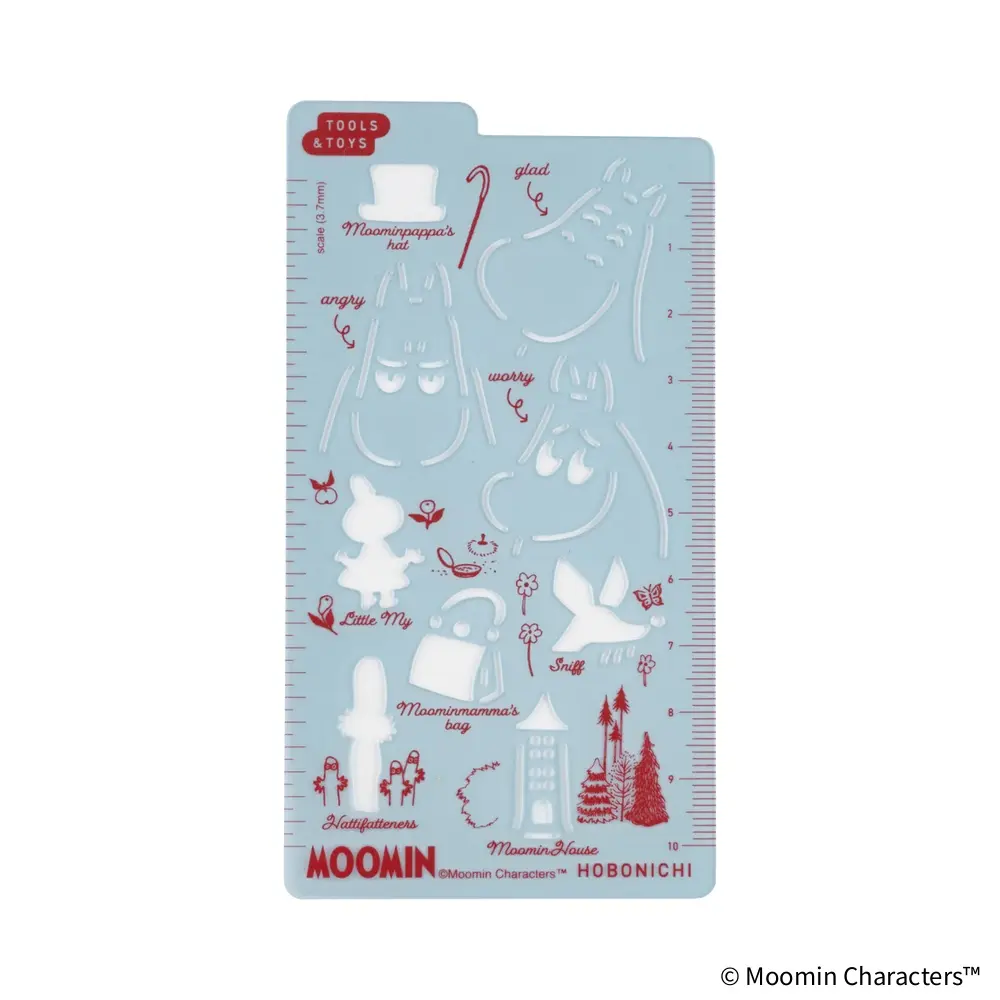 日本ほぼ日手帳繪圖尺/ Moomin