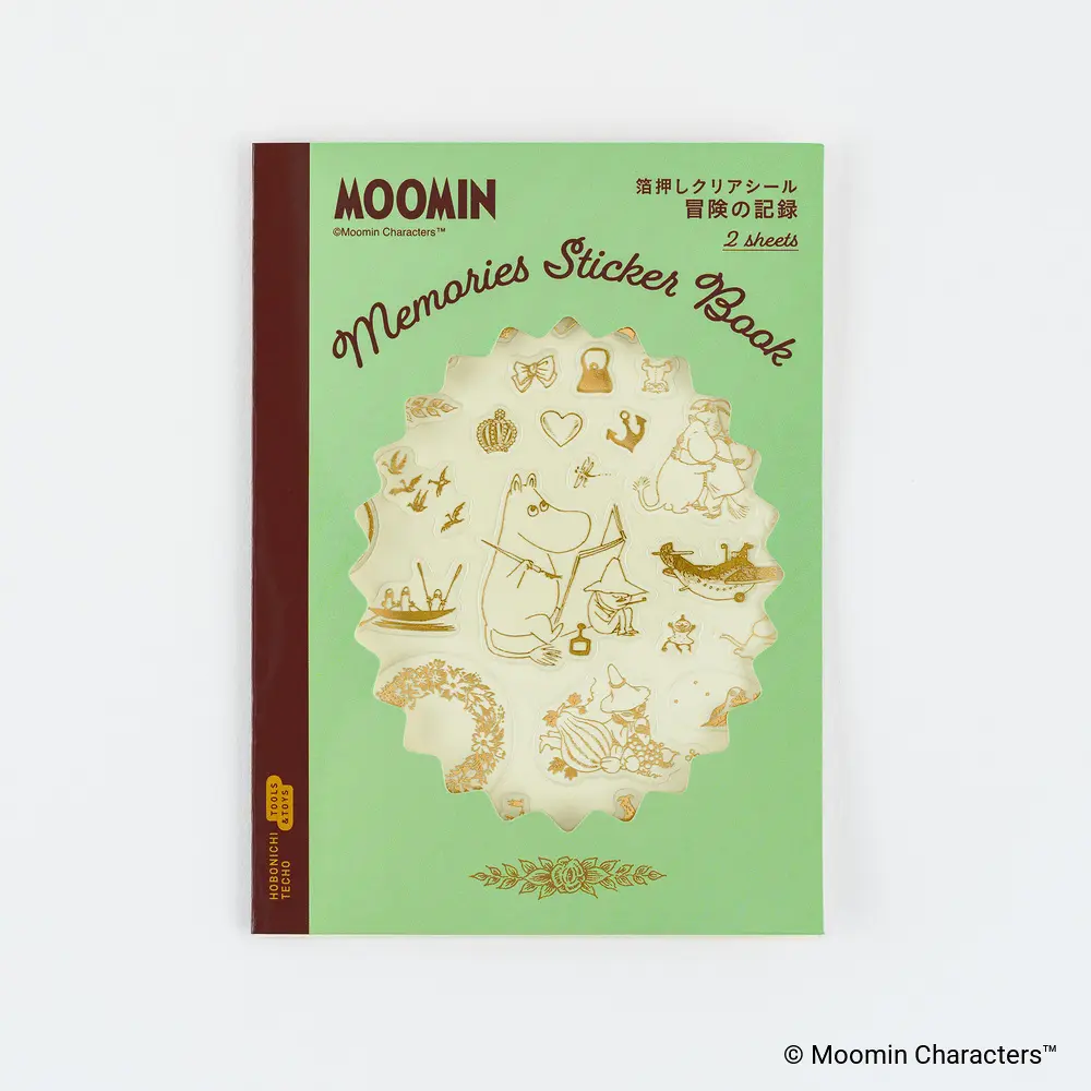 日本ほぼ日手帳燙金透明貼紙/ Moomin/ 冒險歷程