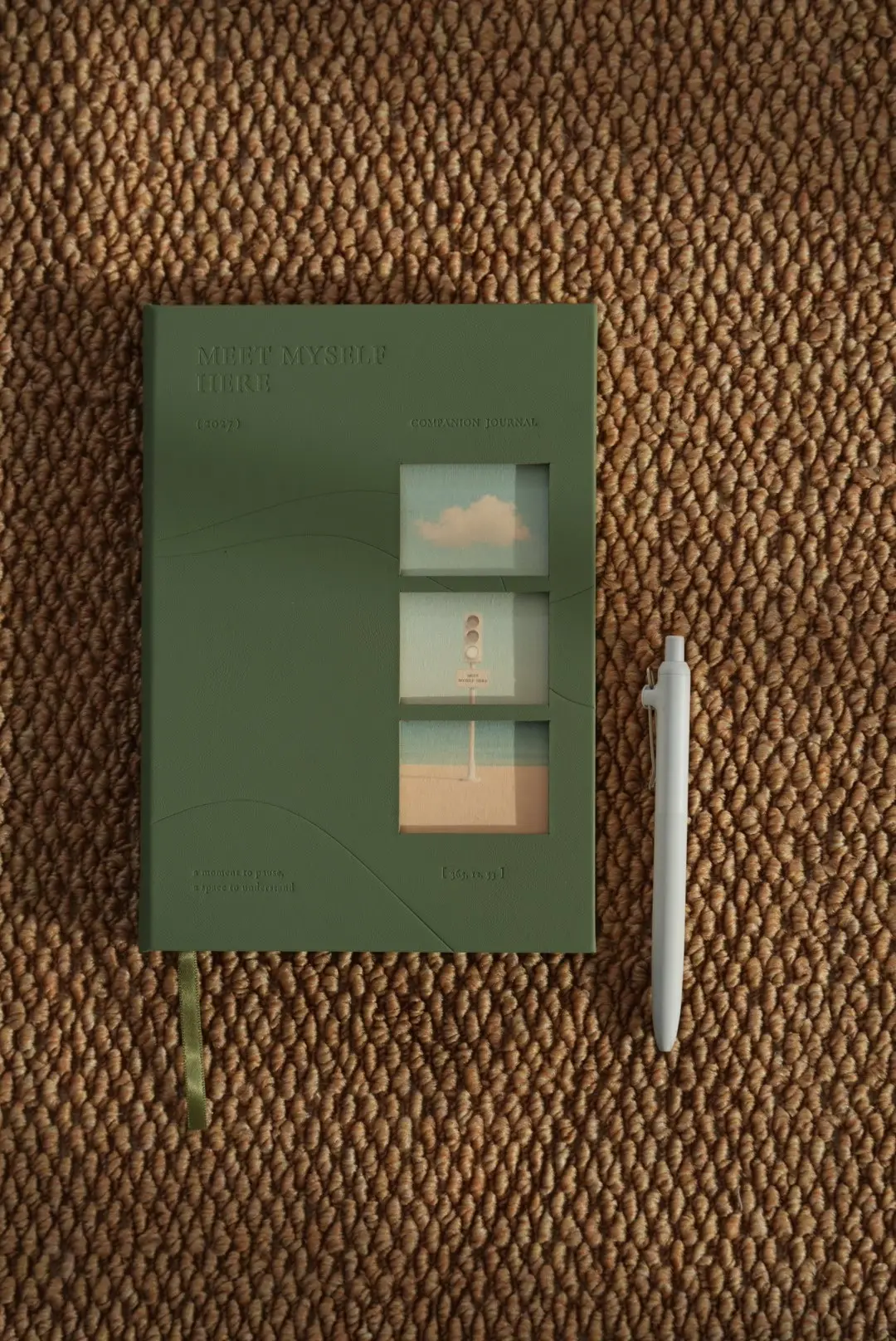 2027手帳記事本Meet Myself Here/ 風景開窗款Window/ 森語墨綠