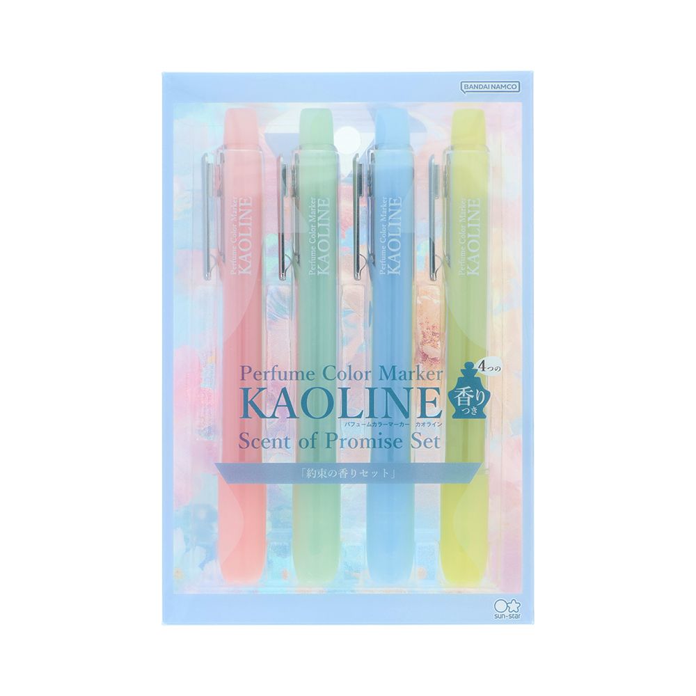 日本 sun-star Kaoline 香味彩繪筆/ 承諾香氣/ 4入組