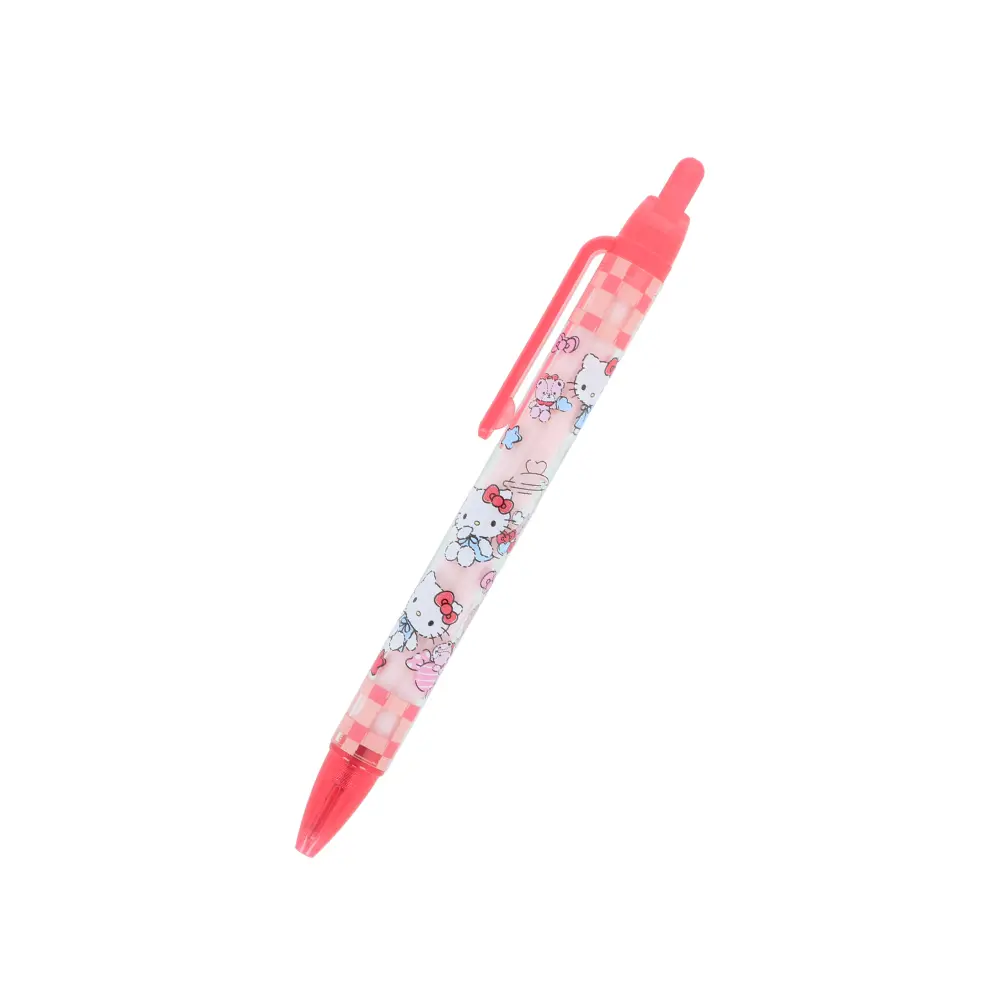 日本 sun-star 三麗鷗 Hello Kitty & Tiny Chum 油性原子筆組/ 0.7mm/ 黑筆/ 紅
