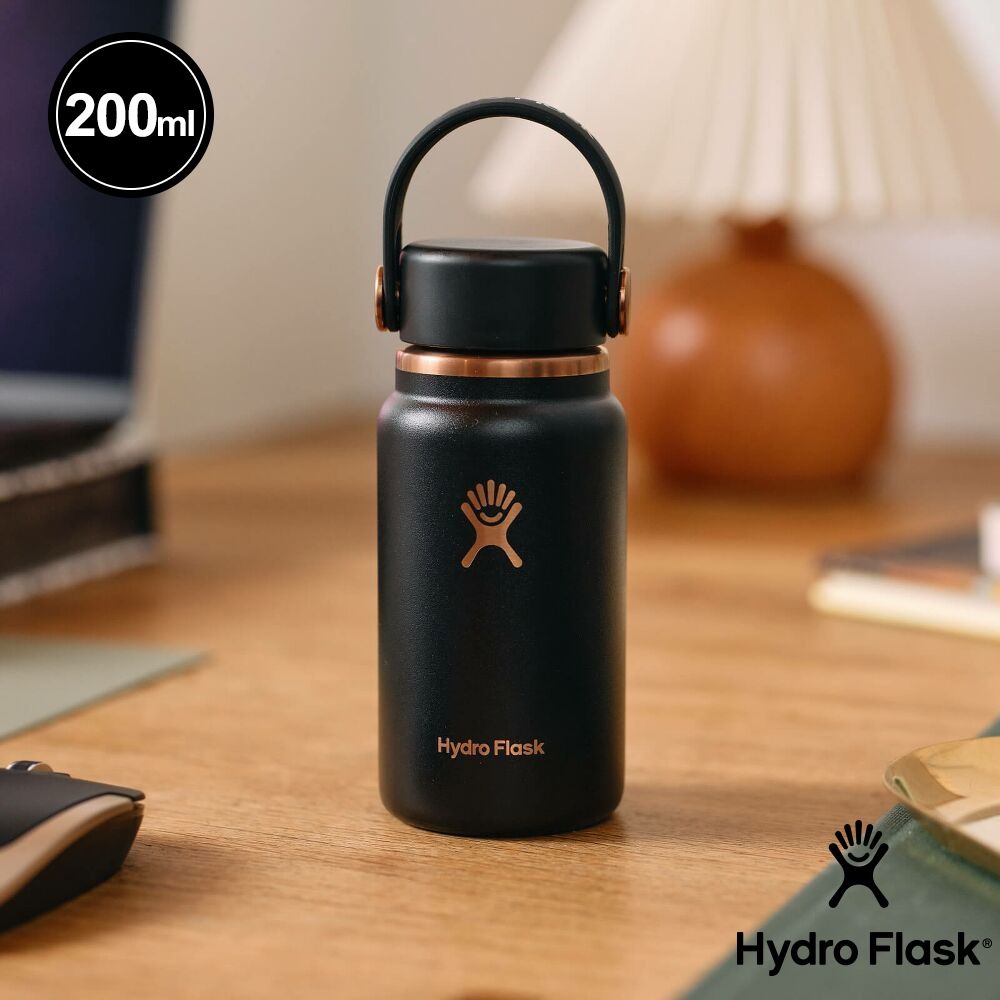 Hydro Flask ARC 200ml迷你真空保溫瓶/ 曜黑