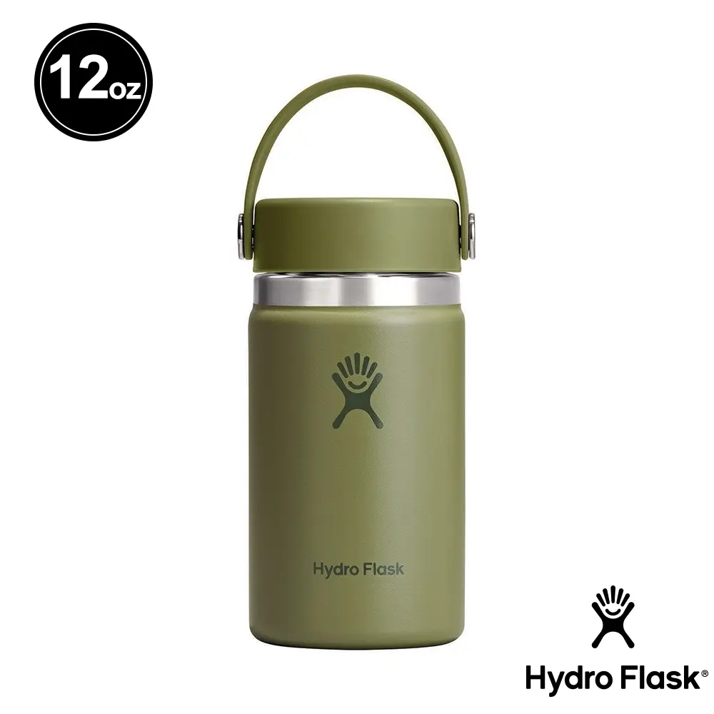 Hydro Flask 12oz寬口提環保溫瓶/ 棕櫚綠