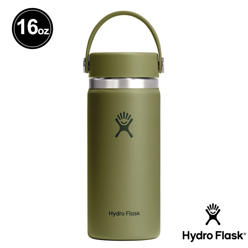 Hydro Flask 16oz寬口提環保溫瓶/ 棕櫚綠