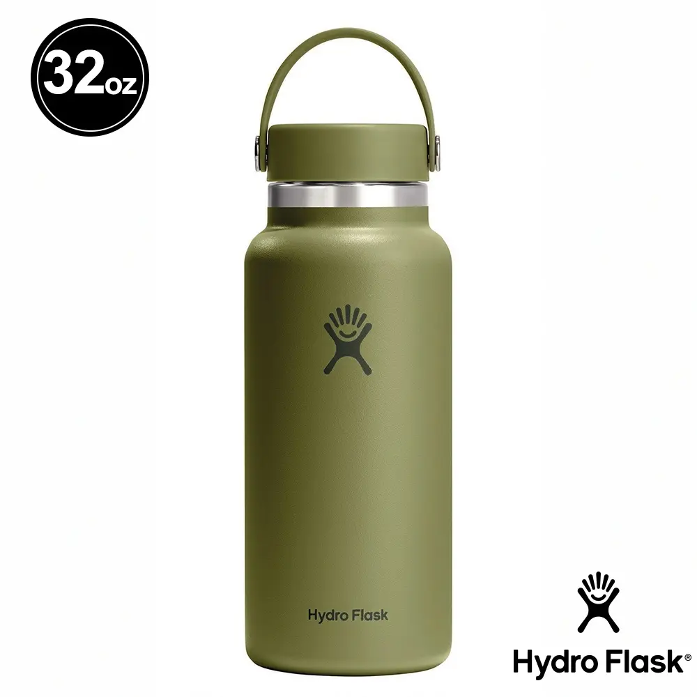Hydro Flask 32oz寬口提環保溫瓶/ 棕櫚綠