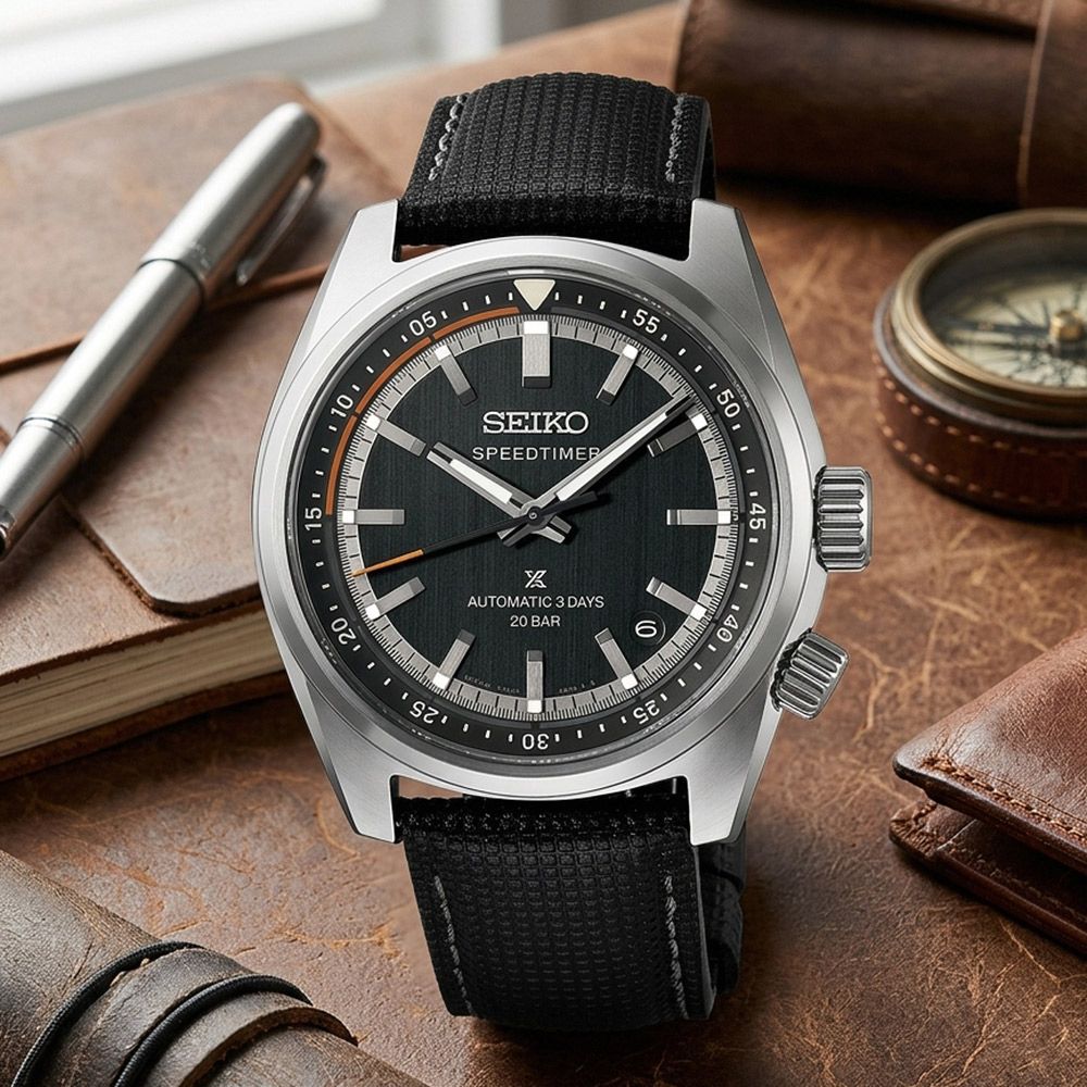SEIKO 精工 Prospex Speedtimer 三日鍊 70年代復古機械錶-39.5mm 開學禮 送禮 推薦(HBC004/6R55-00L0N)