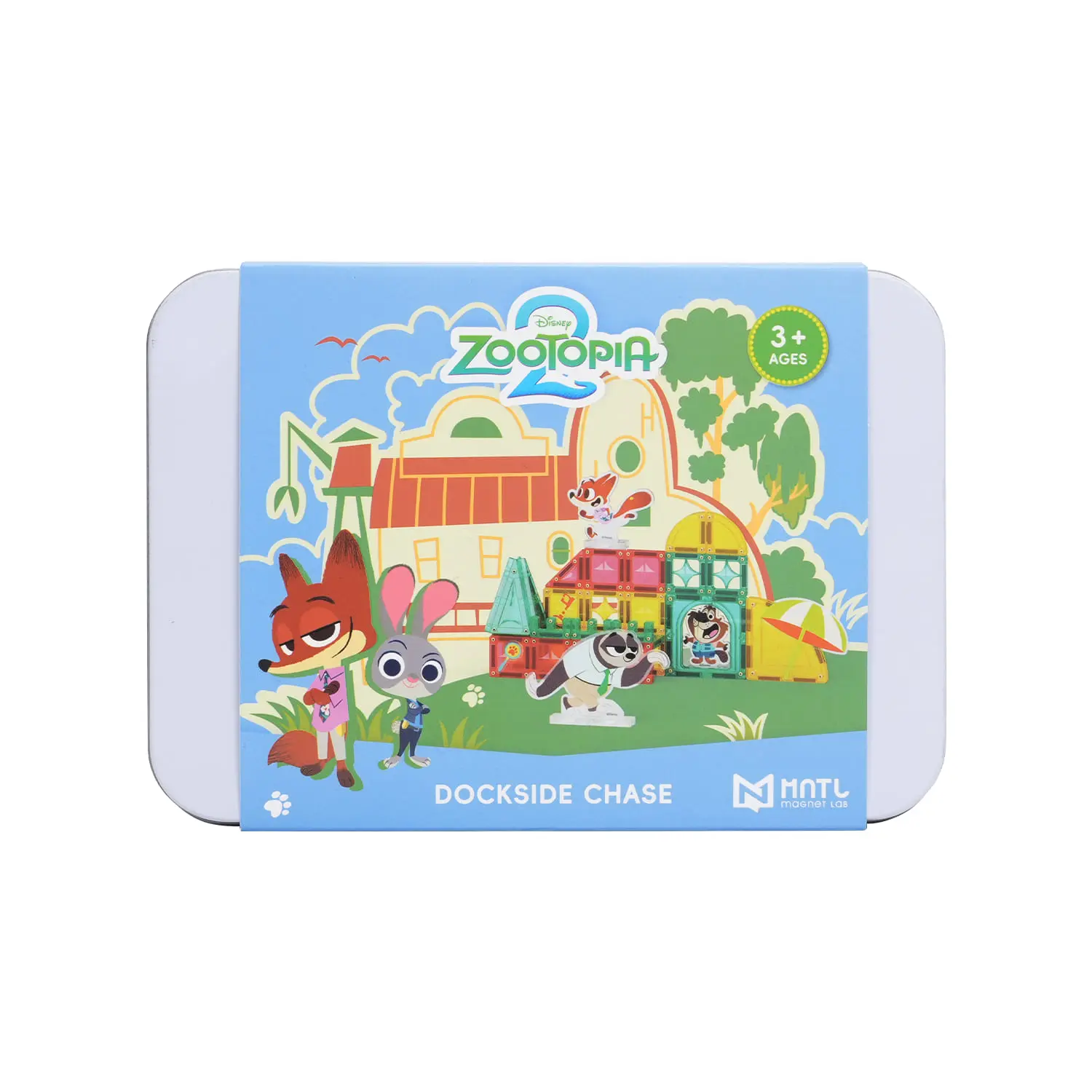 MNTL磁力片/ 迪士尼授權系列/ 動物方城市/ 濕地碼頭/ 固定色/ 38pcs