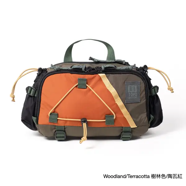TOPO DESIGNS Mountain Hydro Hip Pack山系水袋腰包/ Woodland/Terracotta 樹林色/陶瓦紅