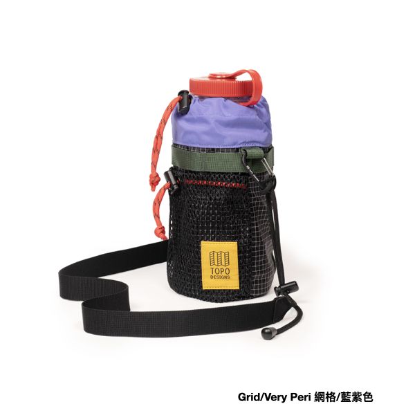 TOPO DESIGNS Mountain Hydro Sling水壺斜背包/ Grid/Very Peri 網格/藍紫色