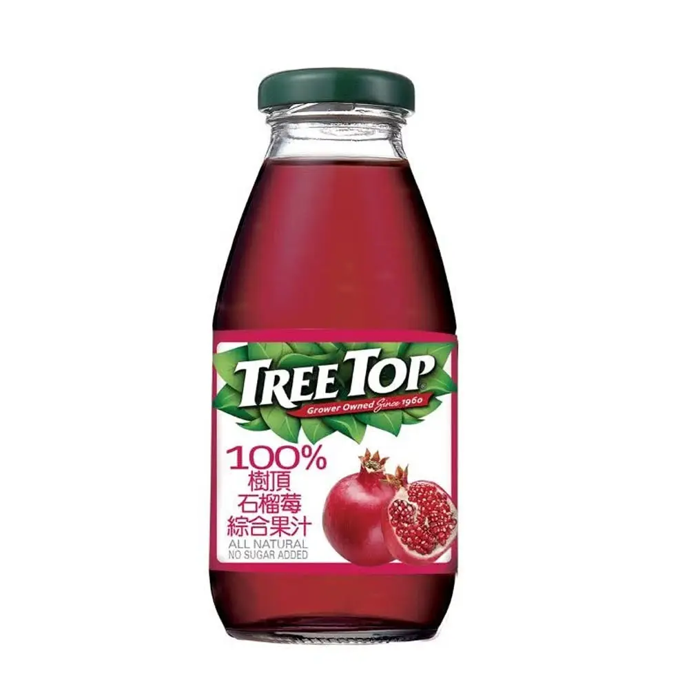 TREE TOP樹頂100%石榴莓綜合果汁300mlx24入(玻璃瓶)