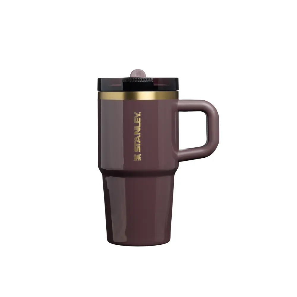 STANLEY防漏吸管隨手杯/ 0.59L/ 光澤無花果