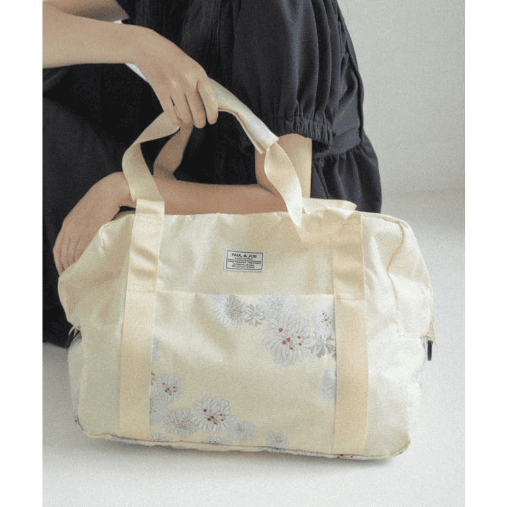 日本 PAUL & JOE ACCESSOIRES 收納式波斯頓旅行包/ Chrysantheme Yellow