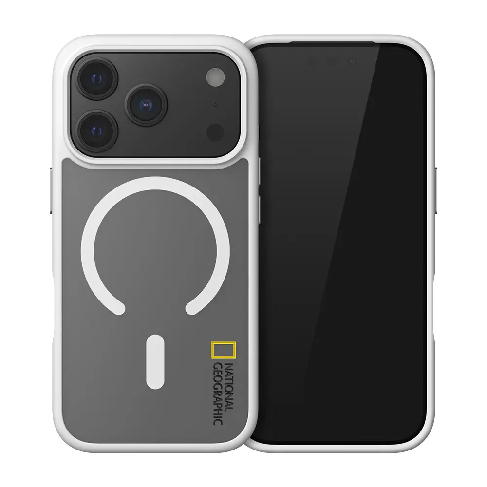National Geographic Matte磁吸霧面保護殼/ iPhone 17/18Pro/ 霧白
