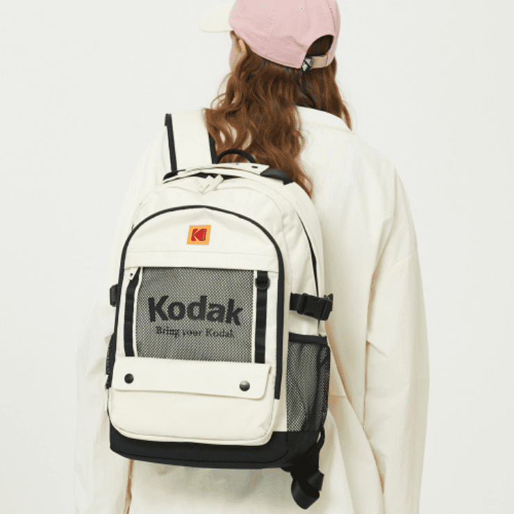 韓國 KODAK Foundy 框架後背包 23L 象牙白IVORY