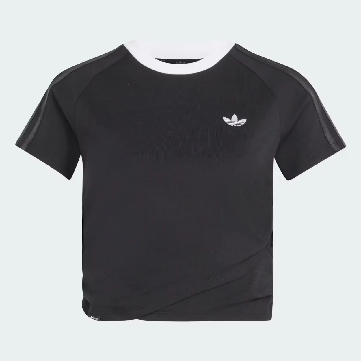 adidas Originals by JENNIE LAYERED TEE 層次抓皺短袖上衣/ 黑色/ 預購 2XL