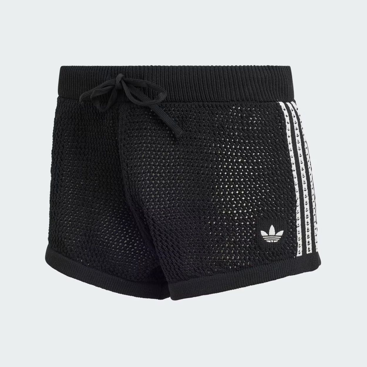 adidas KNITTED CROCHET SHORTS 鉤針針織短褲/ 黑色/ 預購 M