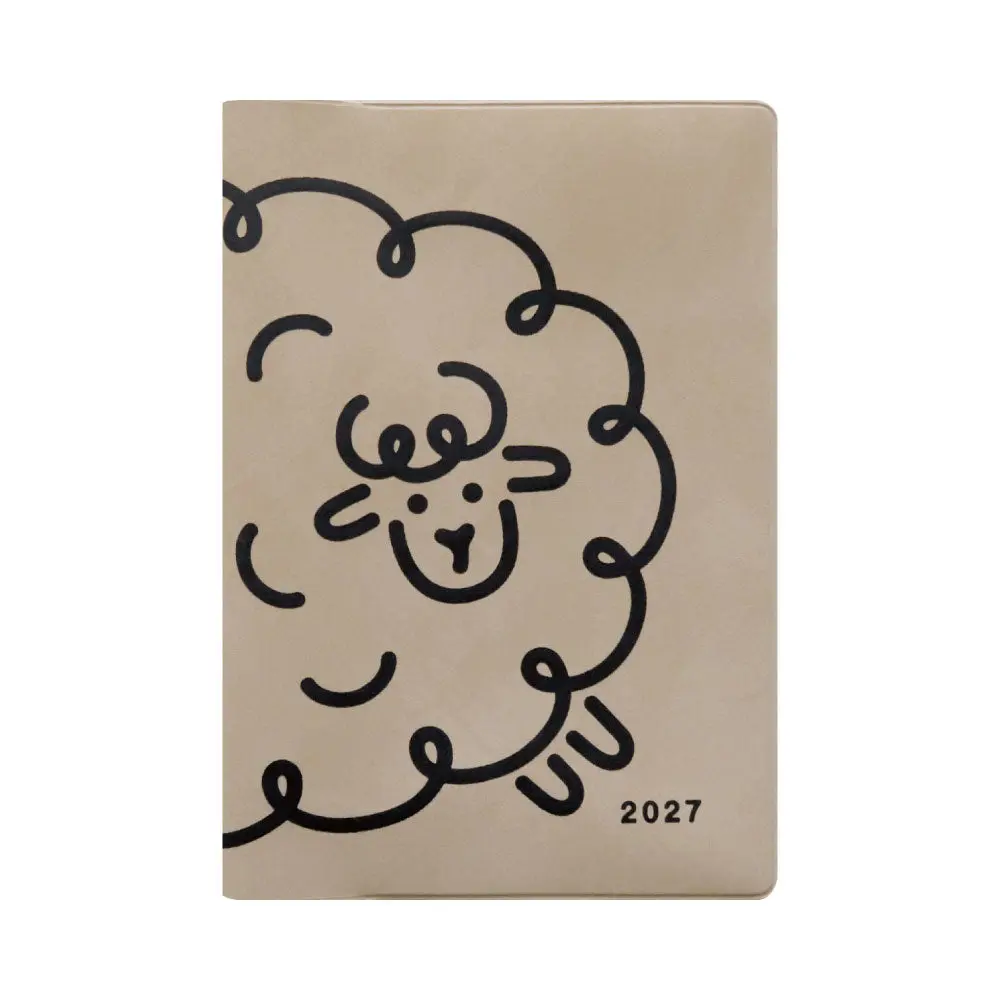 2027 日本 MATOKA 日誌/ 月間記事/ B6/ Color/ 圈圈羊/ 灰米