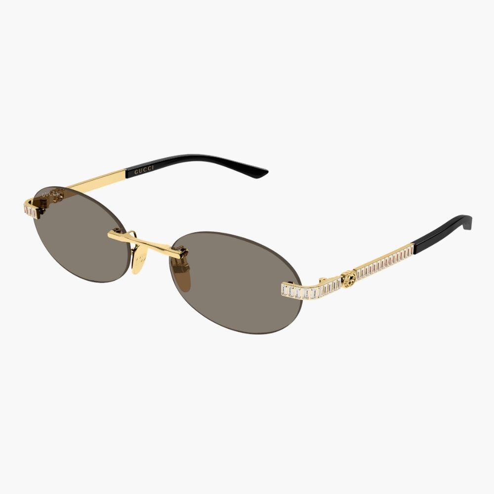 GUCCI｜GG2214S-003 橢圓形金屬太陽眼鏡/ 公司貨