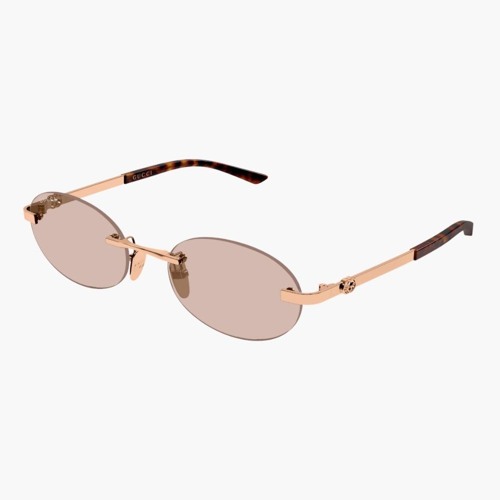 GUCCI｜GG2214S-005 橢圓形金屬太陽眼鏡/ 公司貨