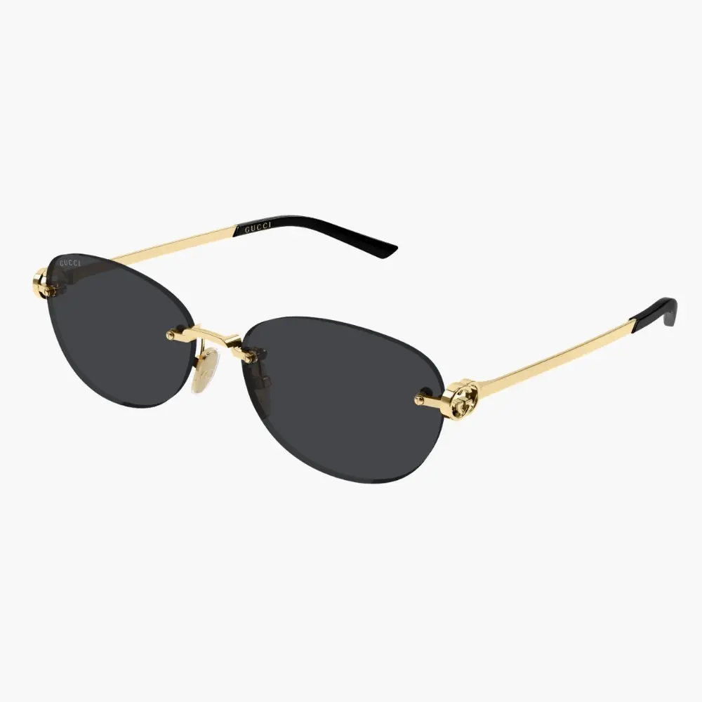 GUCCI｜GG2230SA-001 橢圓形無框太陽眼鏡/ 公司貨