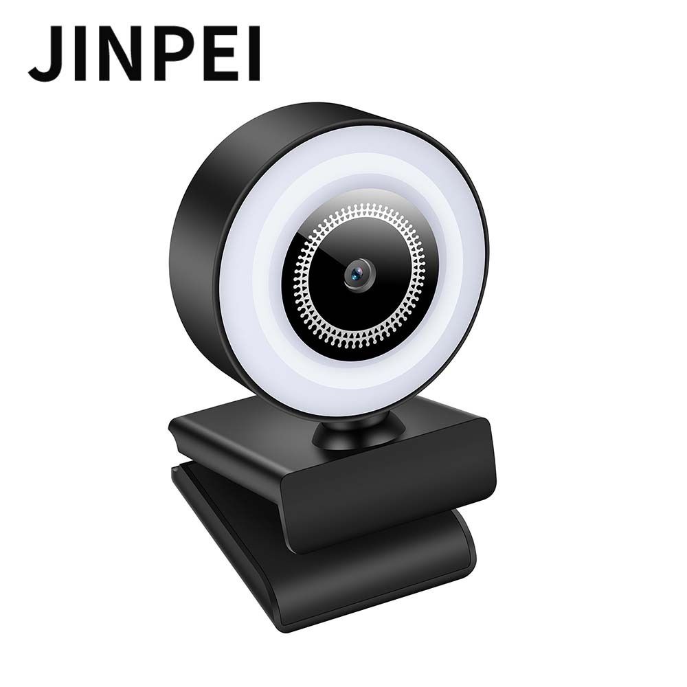 【Jinpei 錦沛】2K QHD 2560x1440 自動補光 美顏 網路視訊攝影機 視訊鏡頭  Webcam (JW-03B)