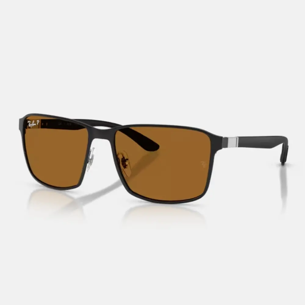 Ray Ban｜RB3721CH-186/BB 方形金屬偏光太陽眼鏡/ 公司貨