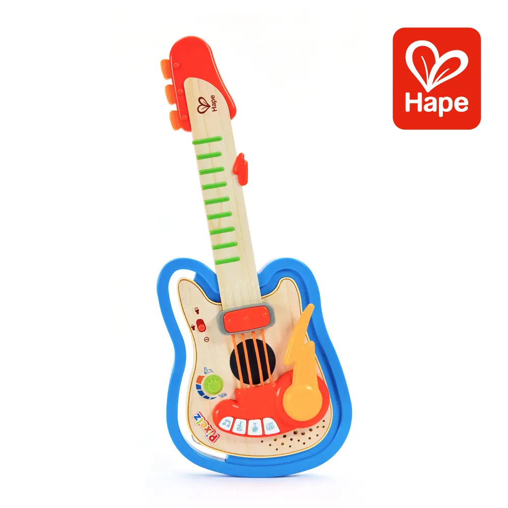 德國Hape 聲光像素搖滾明星吉他