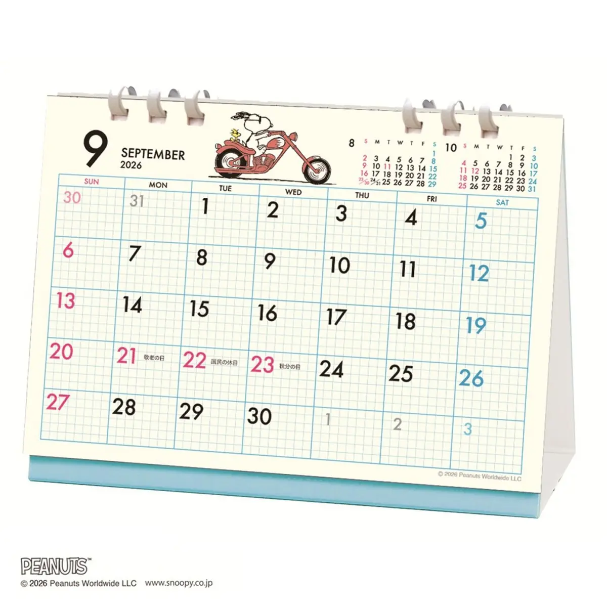 2027 日本 APJ 桌曆/ 方眼/ 附筆插/ 史努比