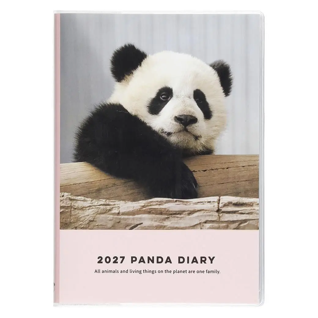 2027 日本 Greeting Life 週計畫手帳/ B6/ 熊貓/ Soft Cover/ 1