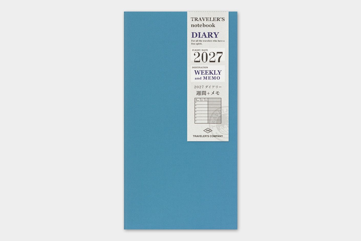 2027 日本 TRAVELER'S COMPANY TRAVELER'S notebook 日誌/ 週間橫式記事