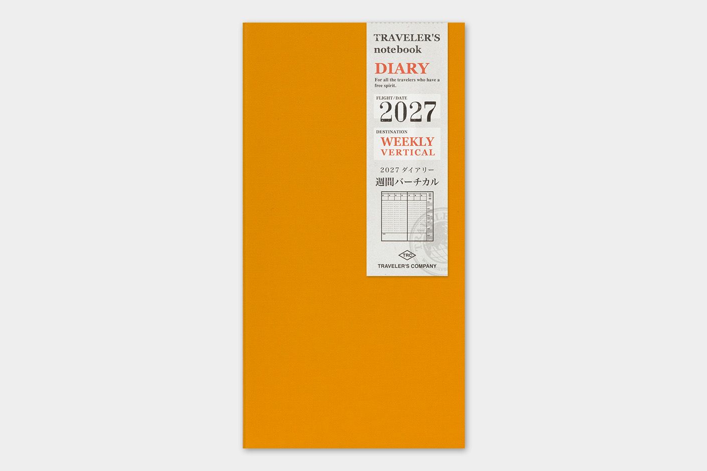 2027 日本 TRAVELER'S COMPANY TRAVELER'S notebook 日誌/ 週間直式記事