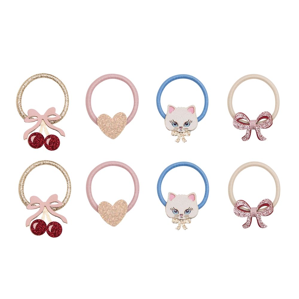 Mimi & Lula AW26甜蜜茶會/ 甜點貓咪迷你髮束/ 8入