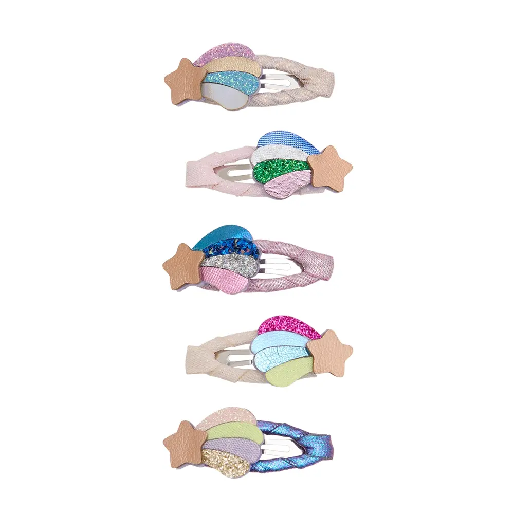 Mimi & Lula AW26獨角樂園/ 彩虹流星迷你滴答夾/ 5入