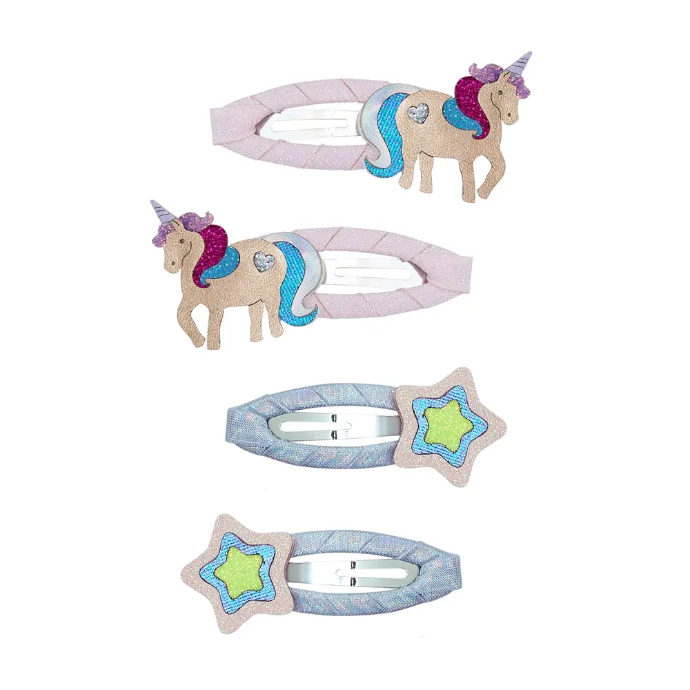 Mimi & Lula AW26獨角樂園/ 獨角獸星星滴答夾/ 4入