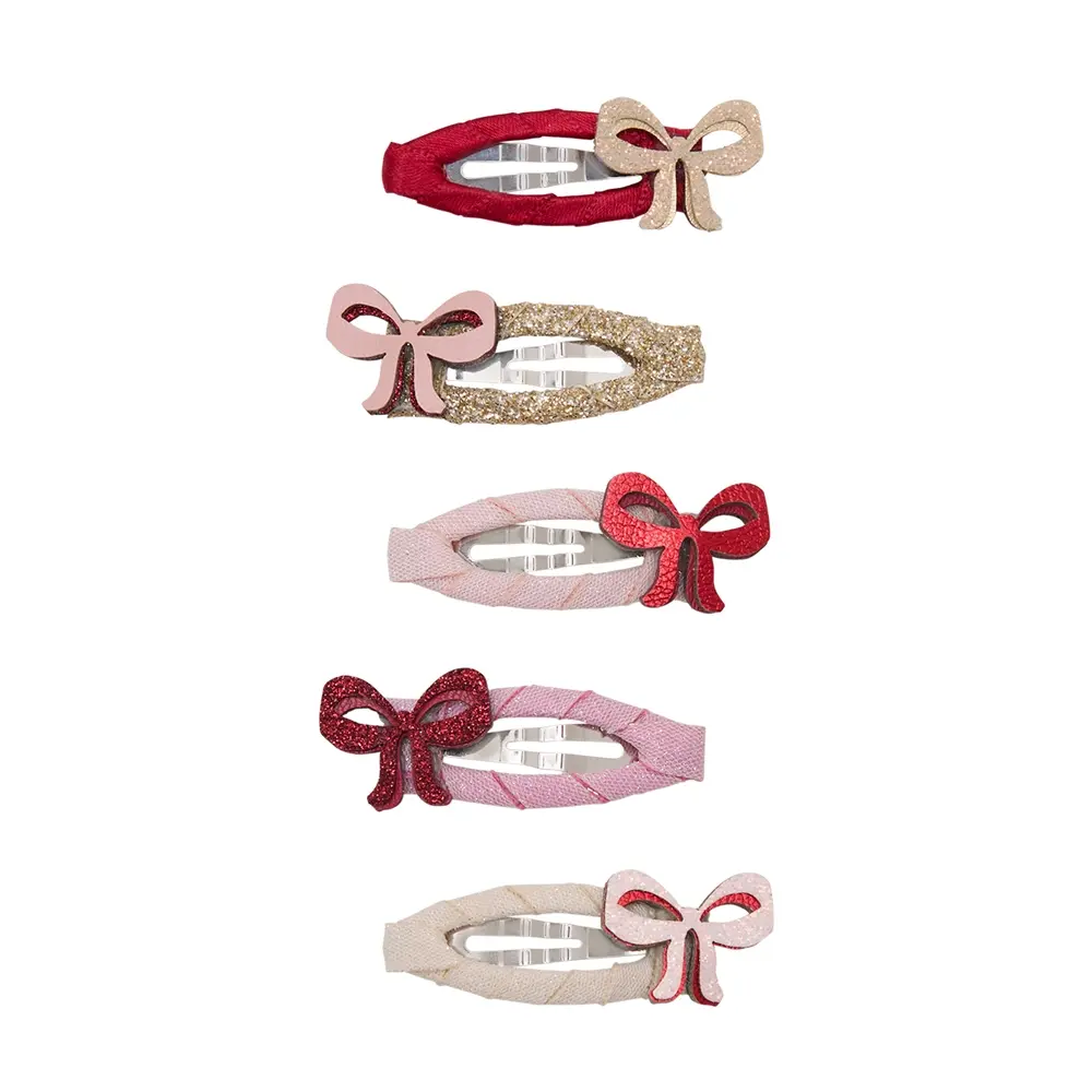 Mimi & Lula AW26甜蜜茶會/ 經典蝴蝶結迷你滴答夾/ 5入