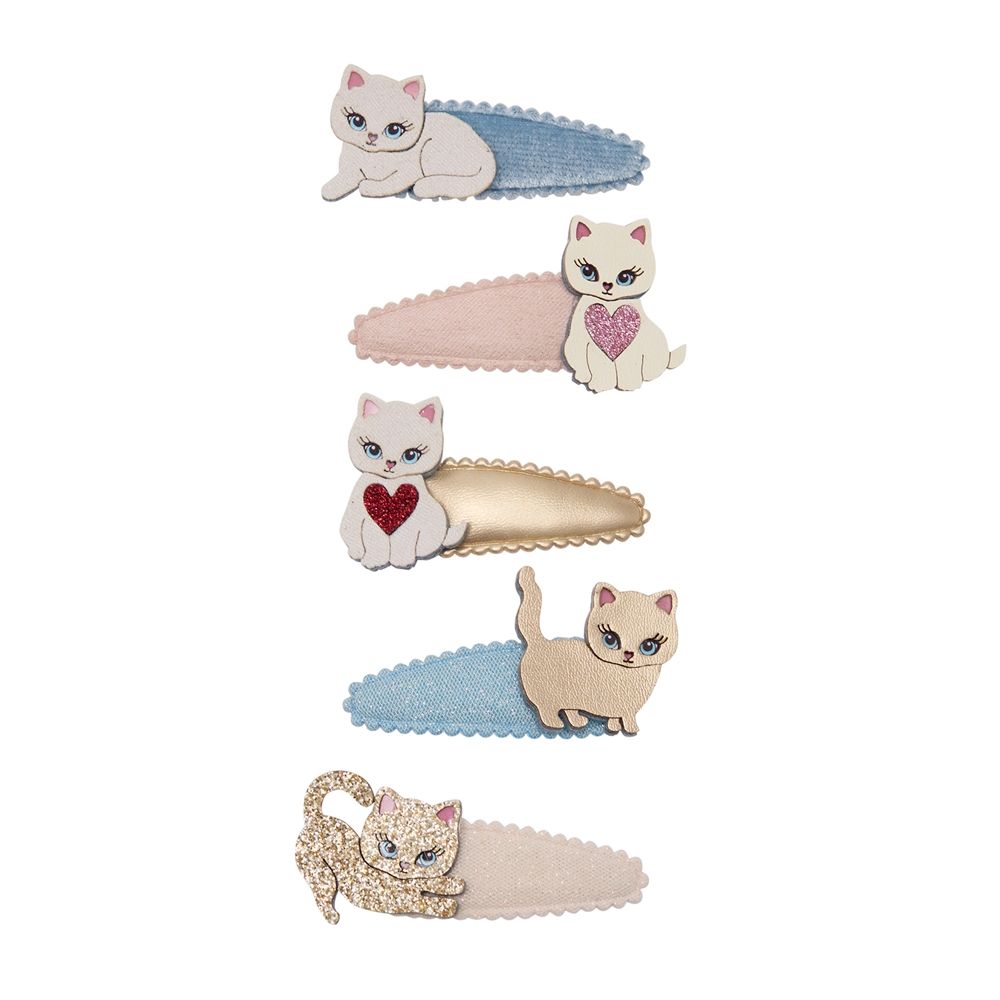 Mimi & Lula AW26甜蜜茶會/ 可愛小貓迷你滴答夾/ 5入