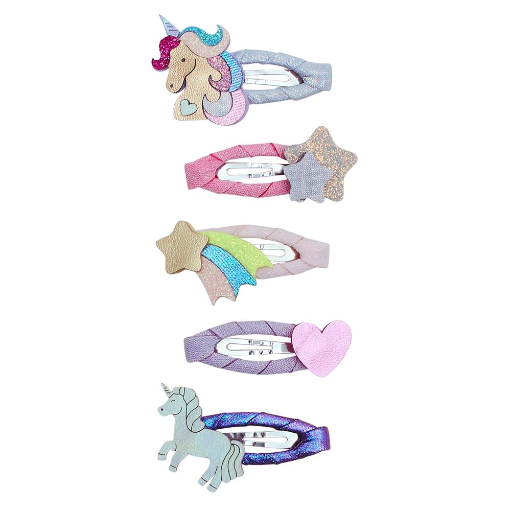 Mimi & Lula AW26獨角樂園/ 閃耀獨角獸迷你滴答夾/ 5入