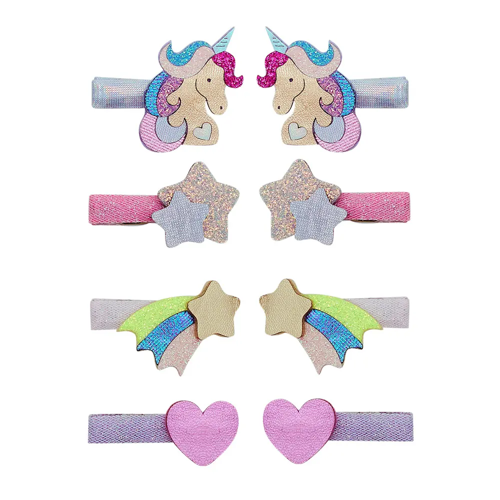 Mimi & Lula AW26獨角樂園/ 閃耀獨角獸迷你髮夾/ 8入